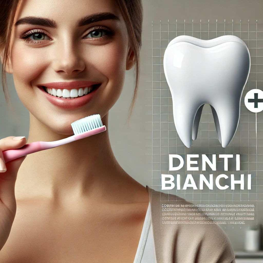 Signorina che si prende cura dei propri denti