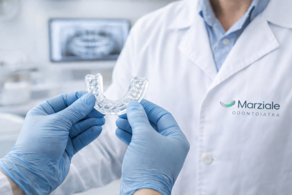 Dentista con bite notturno per bruxismo – Studi Odontoiatrici Marziale Firenze