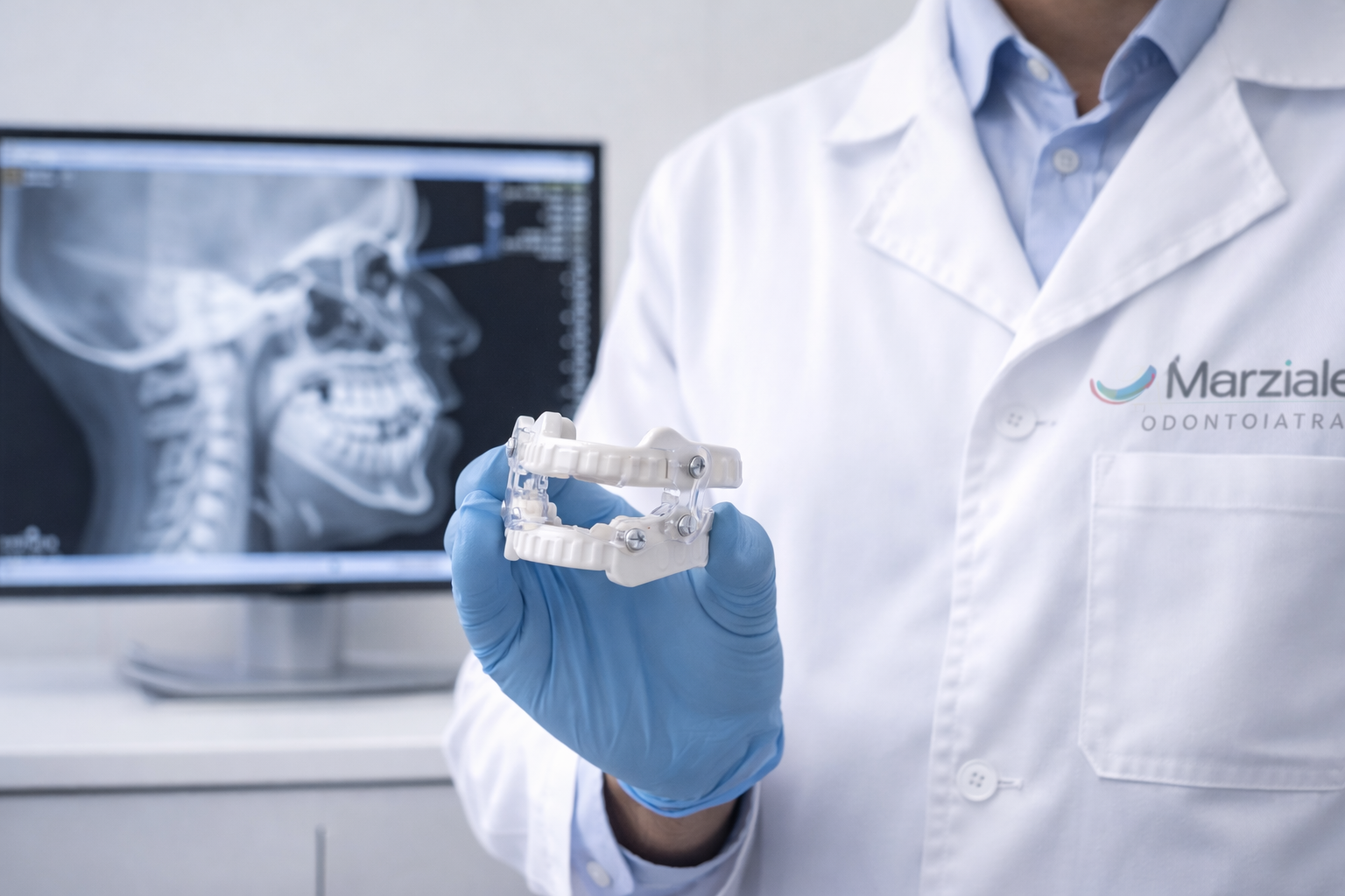 MAD per apnee ostruttive e russamento presso Studi Odontoiatrici Marziale Firenze