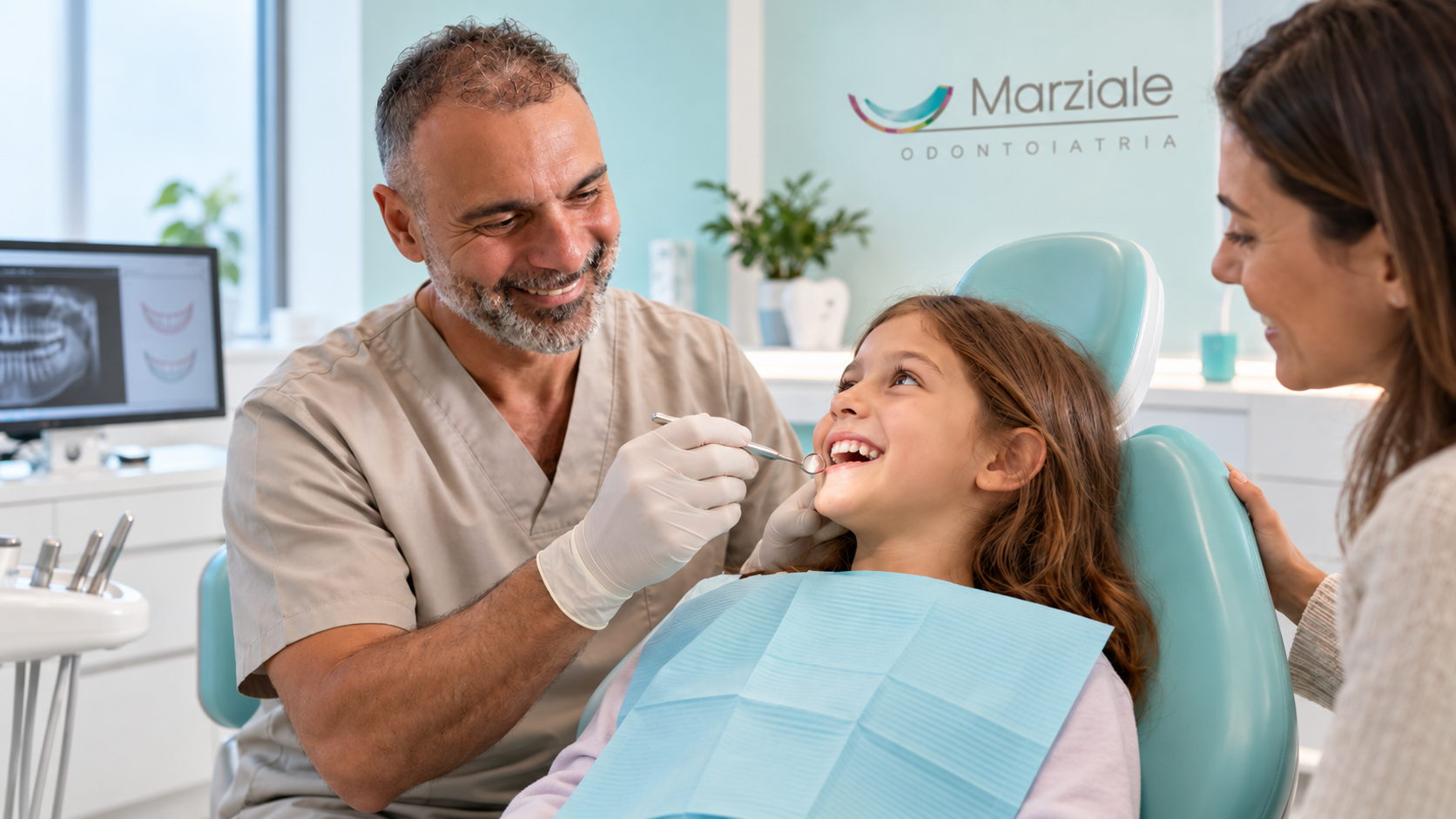 Prima visita ortodontica nei bambini presso uno studio dentistico a Firenze